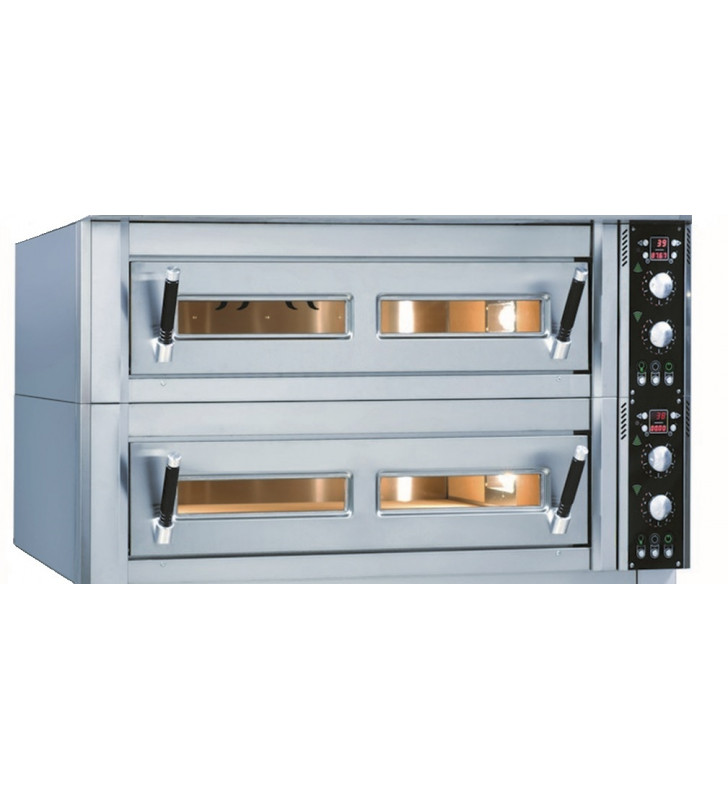 IGFFORNITALIA BLACKLINE 125/70 Forno Elettrico Pizzeria 2 Camere con Cielo e Platea in